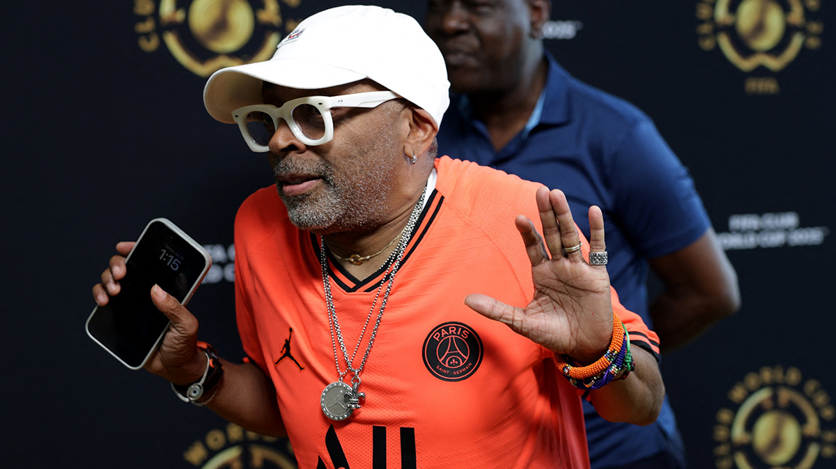 New York Knicks fan and Highest 2 Lowest director Spike Lee.