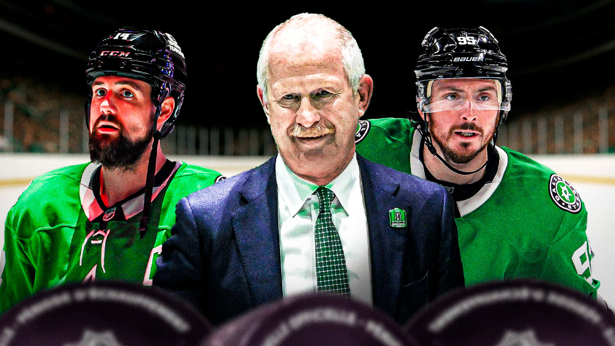 Jim Nill (GM) in the middle, Jamie Benn and Matt Duchene on the outsides. Stars perfect offseason, NHL offseason