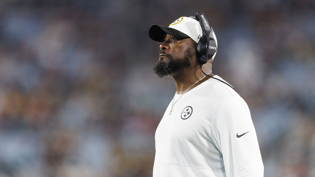 Pittsburgh Steelers head coach Mike Tomlin during the game against the Jacksonville Jaguars at EverBank Stadium.