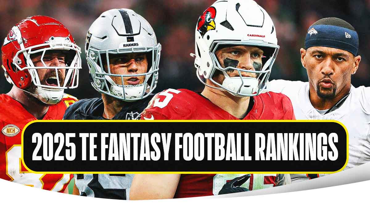 2025 fantasy football, brock bowers, travis kelce, evan engram, trey mcbride