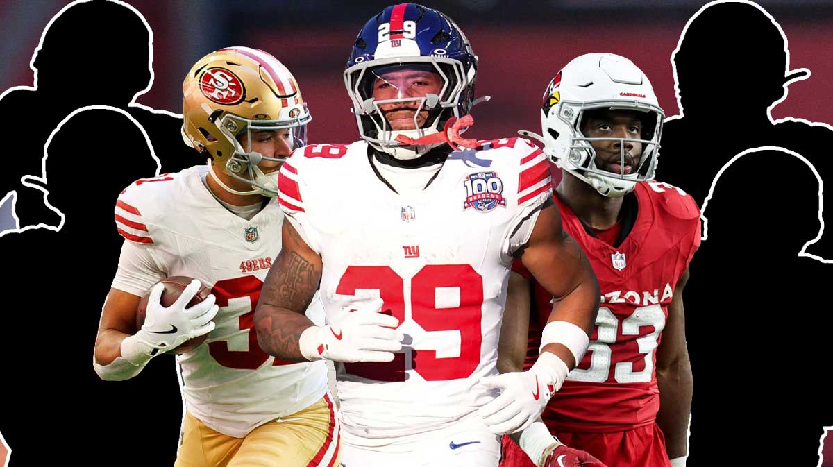 giants tyrone tracy jr, cardinals trey benson, 49ers isaac guerrendo