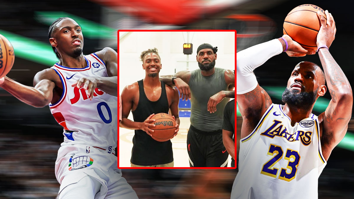 Tyrese Maxey, LeBron James, Philadelphia 76ers, Los Angeles Lakers, New Balance