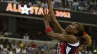 July 15, 2002; Washington, D.C, USA; FILE PHOTO; WNBA All Star Game -- Houston Comets' Sheryl Swoopes drives to the basket in the 2002 WNBA All Star game held at MCI Center in front of 19,000 fans. Mandatory Credit: H. Darr Beiser-USA TODAY