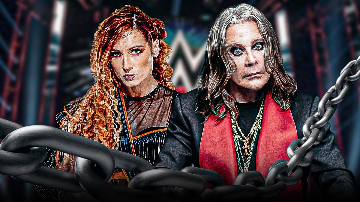 WWE star Becky Lynch and Ozzy Osbourne, who she took a shot at after his death.