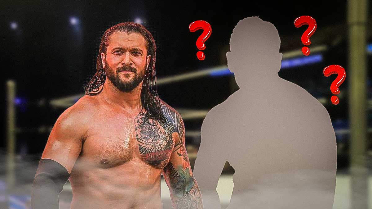 Former WWE star Karrion Kross next to a silhouette of Richard Holliday, who he will face in his first match after his WWE release.