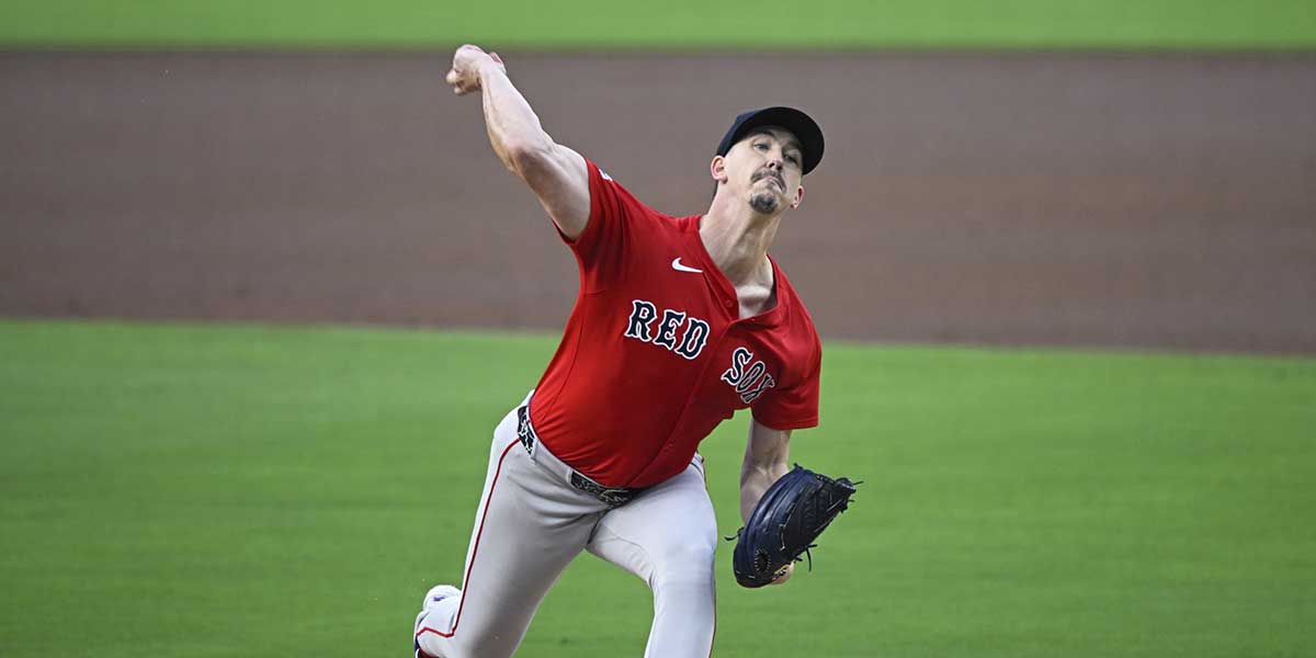 Boston Red Sox starting pitcher Walker Buehler (0) delivers during the first inning against the San Diego Padres at Petco Park.