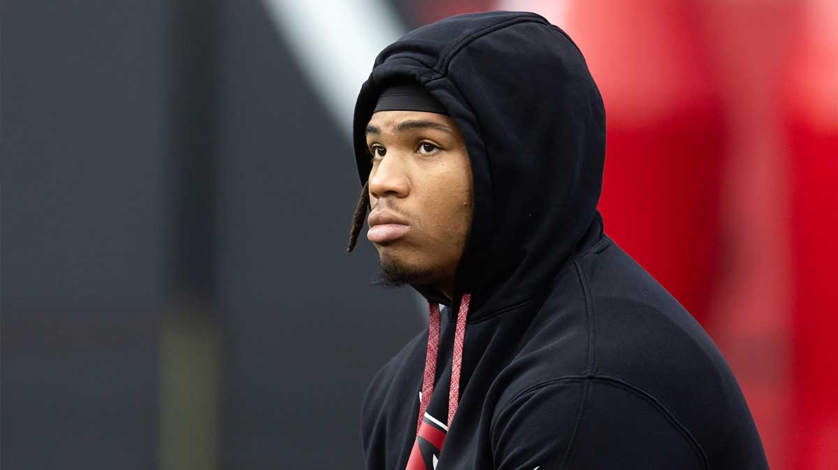 Arizona Cardinals defensive tackle Walter Nolen III in the Red and White practice during training camp at State Farm Stadium.