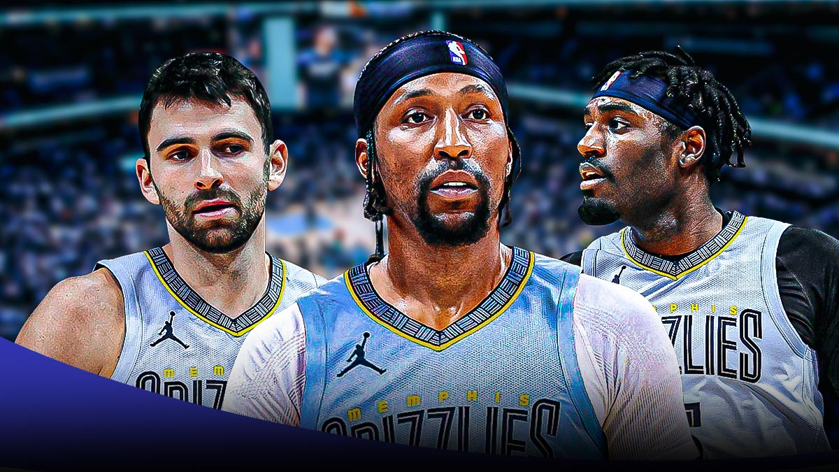 Grizzlies' Kentavious Caldwell-Pope, John Konchar, and Vince Williams Jr. all looking serious
