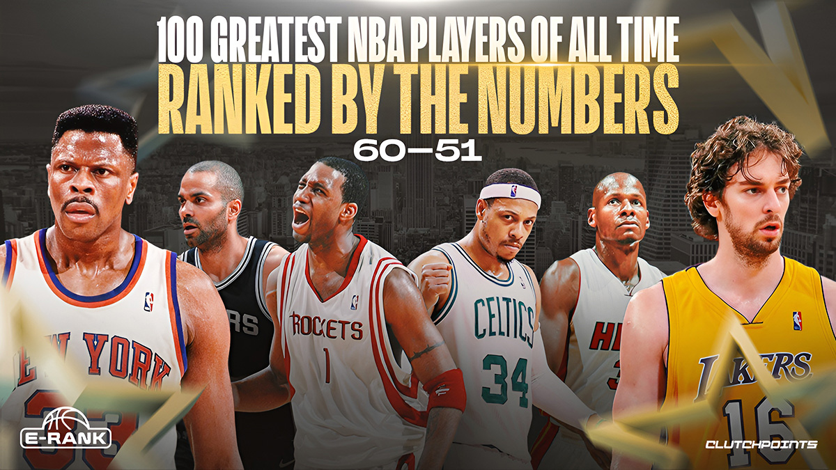 Pau Gasol, Patrick Ewing, Paul Pierce, Tracy McGrady, Tony Parker, Ray Allen on greatest 100 NBA players of all time rankings