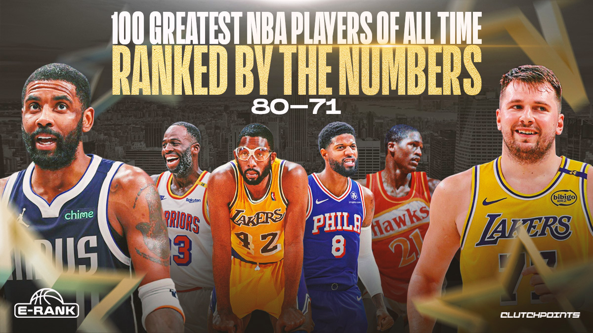 Luka Doncic, Paul George, Kyrie Irving, Draymond Green, Dominique Wilkins, James Worthy for greatest 100 NBA players of all time rankings