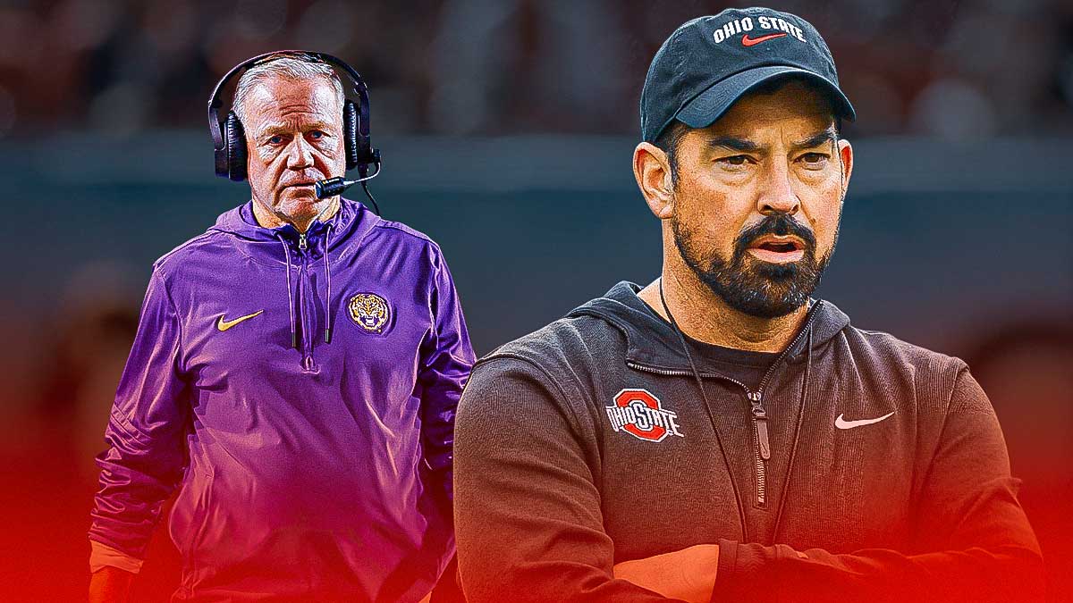 Top 25, Power Rankings, Week 2 Top 25 Power Rankings, College Football Top 25, College Football Power Rankings, Ryan Day and Brian Kelly in respective team gear with football background