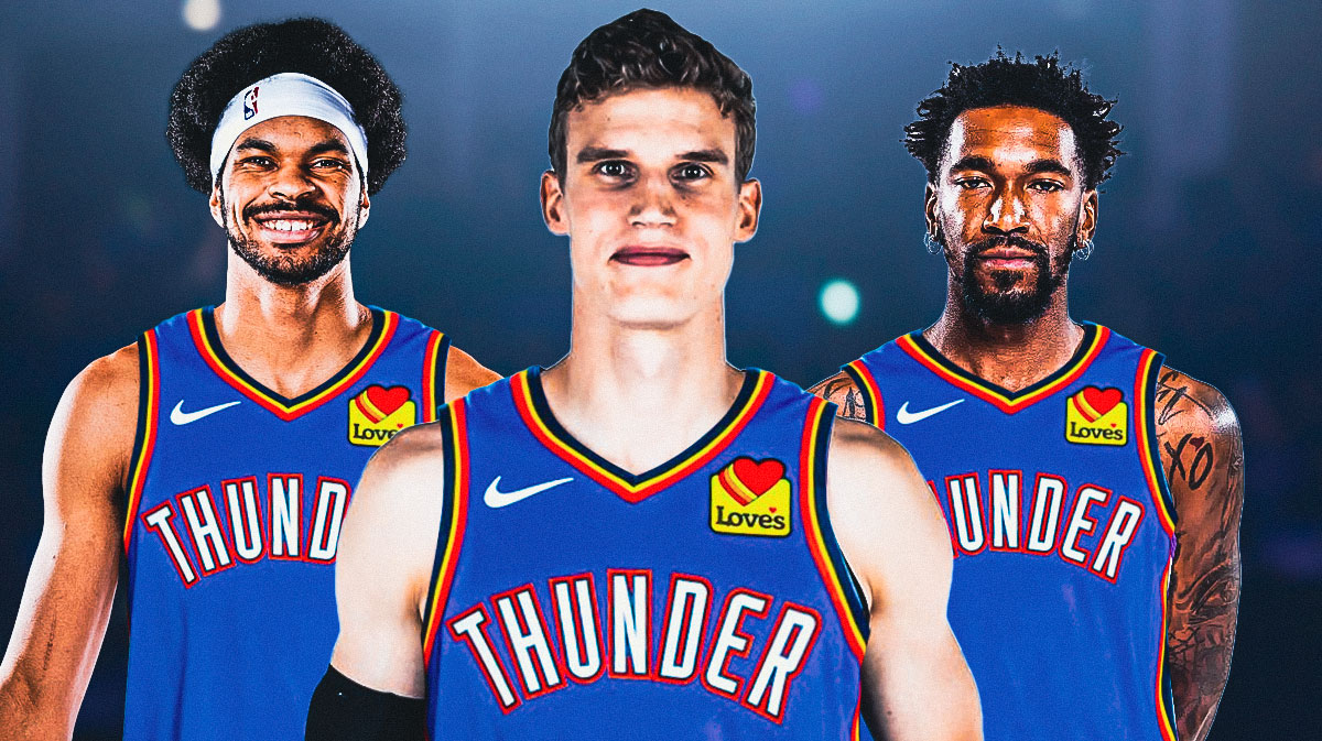Lauri Markkanen, Jarrett Allen and Malik Monk in the THunder jersey. 3 Oklahoma City Thunder trade targets to keep an eye on in 2025-26 NBA season
