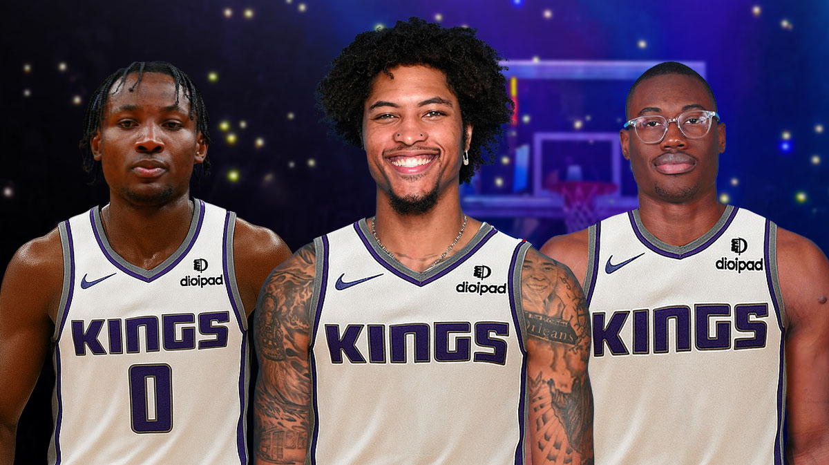 Jonathan Kuminga, Kelly Oubre Jr., and Jalen Smith in the Kings jersey. 3 Sacramento Kings trade targets to keep an eye on in 2025-26 NBA season
