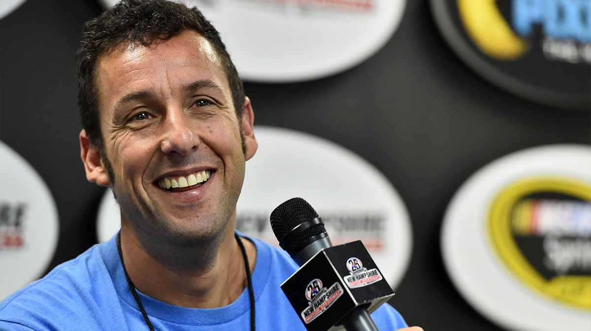 Adam Sandler, who hung out with Miami Heat stars Kel'el Ware and Jaime Jaquez Jr.