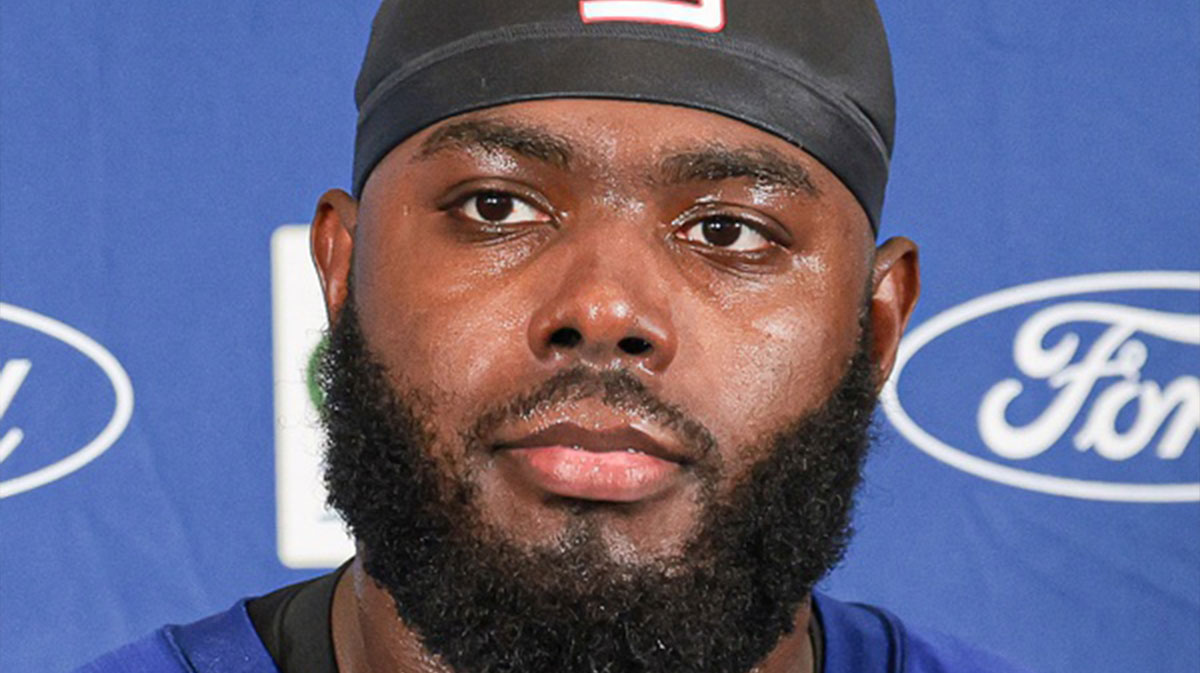 NFL New York Giants offensive tackle Andrew Thomas