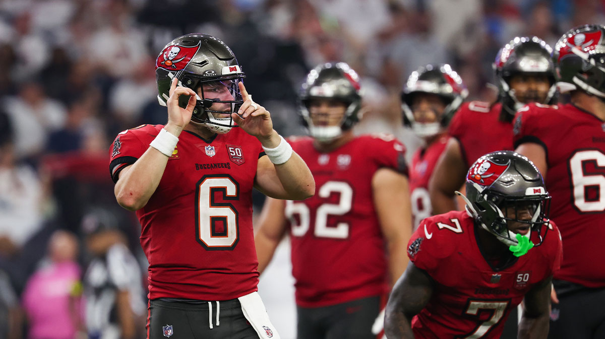 Baker Mayfield’s instant reaction to Buccaneers’ MNF win vs. Texans