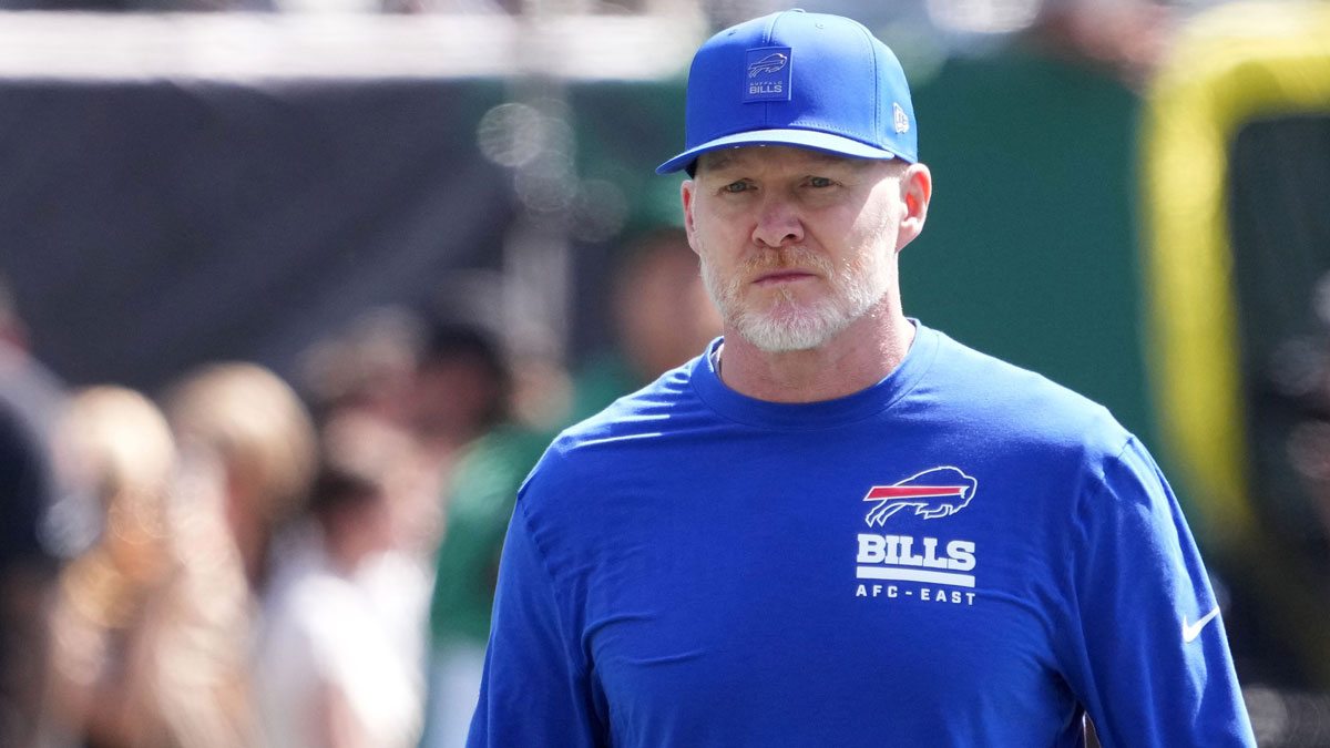 Buffalo Bills head coach Sean McDermott before the game against the New York Jets at MetLife Stadium.