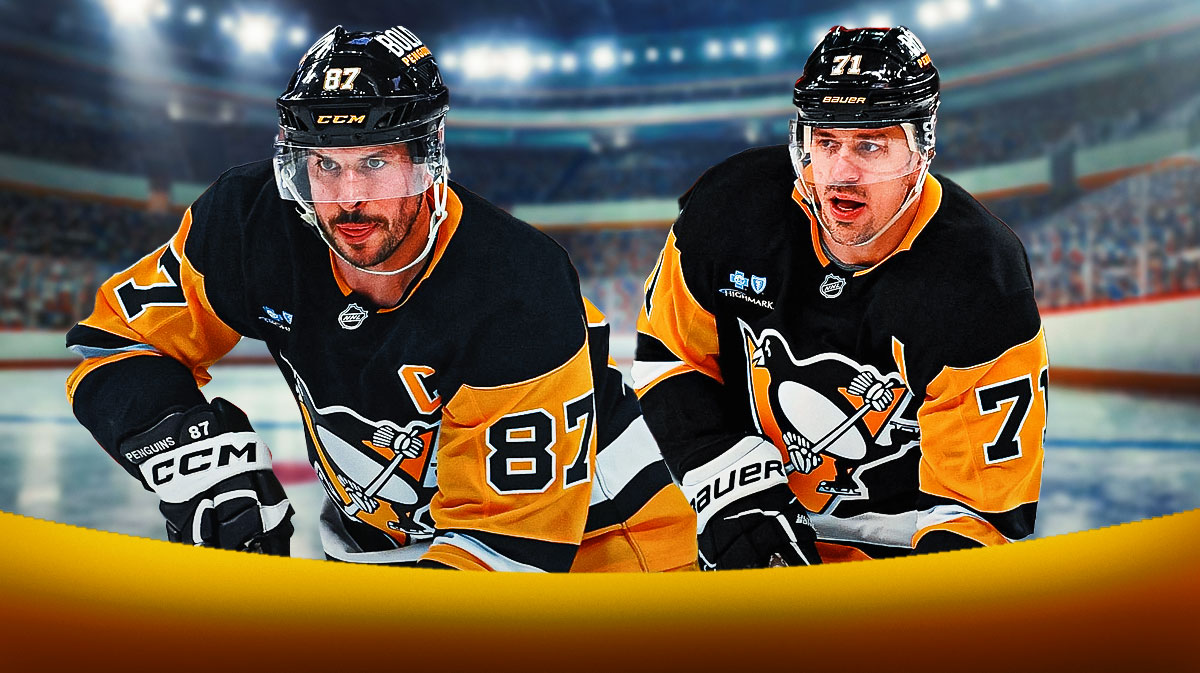 Sidney Crosby and Evgeni Malkin