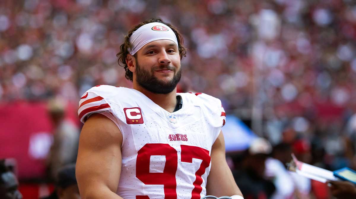 San Francisco 49ers defensive end Nick Bosa (97) against the Arizona Cardinals at State Farm Stadium.