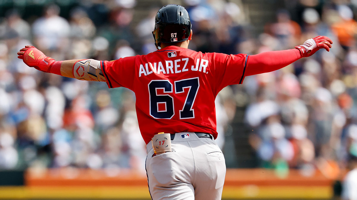 Braves rookie Nacho Alvarez Jr. hit his first career home run against the Tigers as both teams face shifting MLB postseason outlooks.
