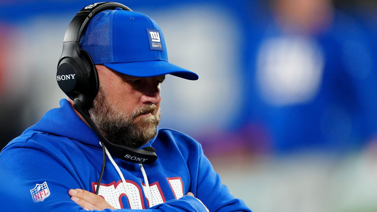 New York Giants Head Coach, Brian Daboll is shown during the fourth quarter, Sunday, September 21, 2025.