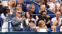 Bruce Springsteen, Jessica Springsteen, Shaggy, Sting,P!nk, Willow Sage Hart, Mindy Kaling, B.J. Novak, Ben Stiller, and Christine Taylor at the US Open.