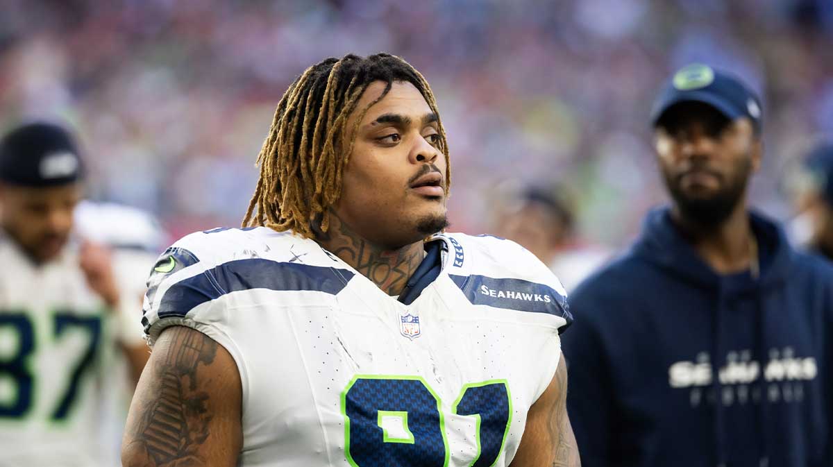 Seattle Seahawks defensive tackle Byron Murphy II (91) against the Arizona Cardinals at State Farm Stadium.