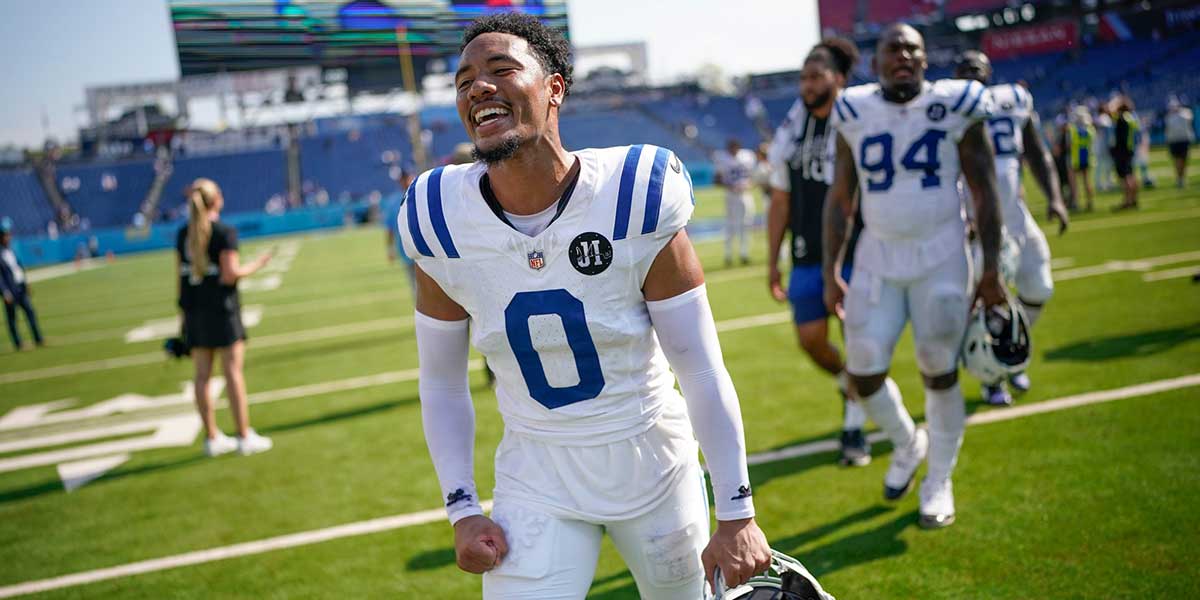 Indianapolis Colts safety Cam Bynum leaves the field after the game against the Tennessee Titans at Nissan Stadium in Nashville, Tenn.