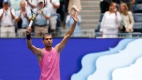 Carlos Alcaraz (ESP) waves to the crowd after his match against Jiri Lehecka (CZE) (not pictured) on day ten of the 2025 US Open tennis championships at Billie Jean King National Tennis Center.