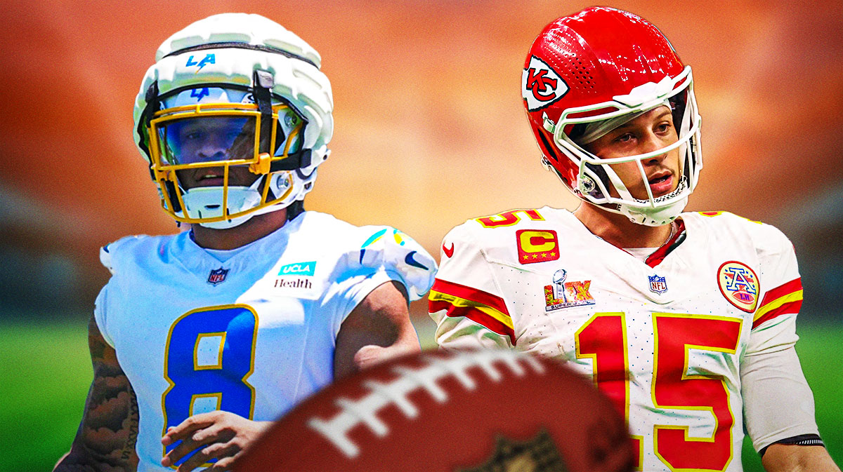 Patrick Mahomes and Omarion Hampton
