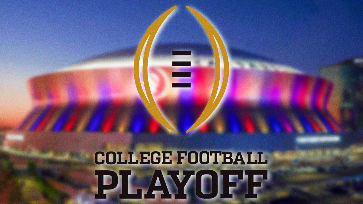 Caesars Super Dome in New Orleans with the CFP logo