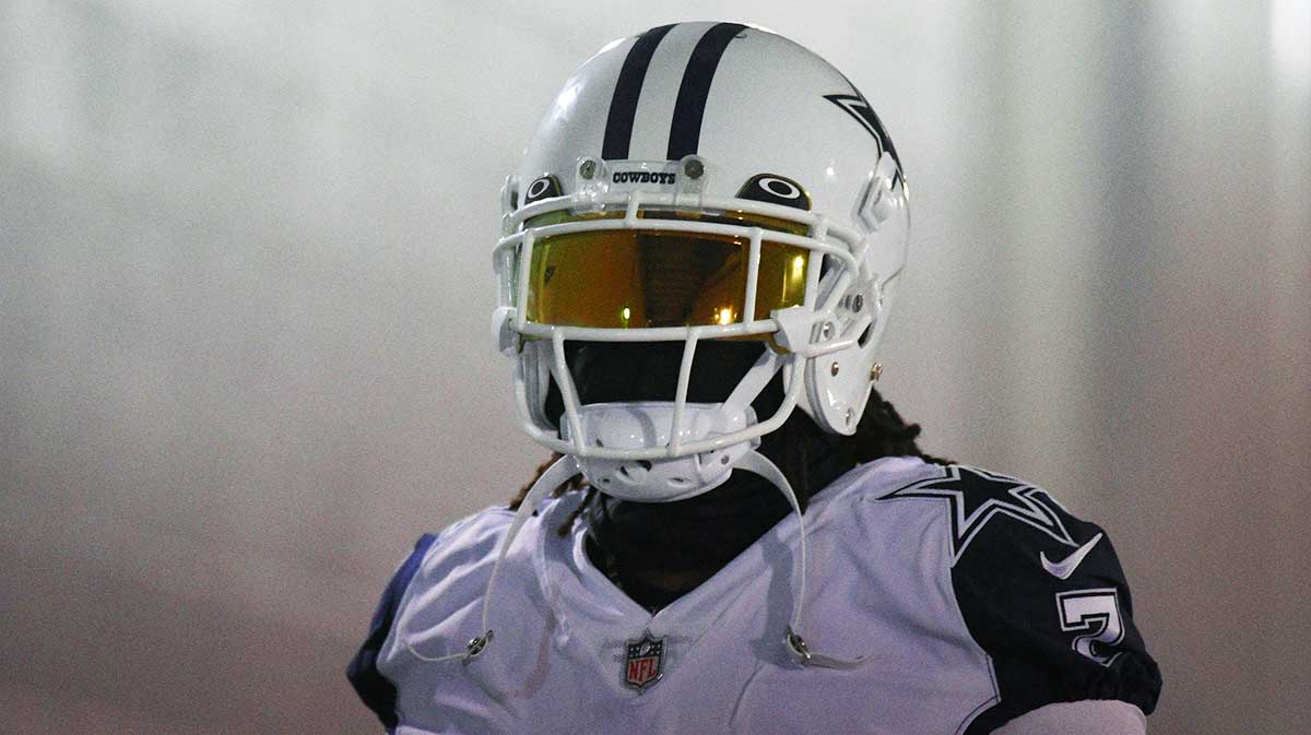 Dallas Cowboys cornerback Trevon Diggs (7) takes the field before the game against the Tennessee Titans at Nissan Stadium. Mandatory Credit: Christopher Hanewinckel-Imagn Images