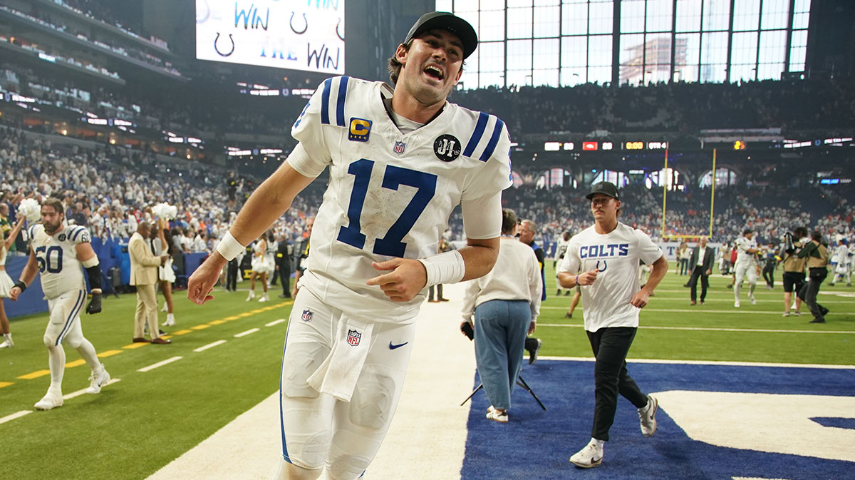 Indianapolis Colts quarterback Daniel Jones after their Week 2 win against the Denver Broncos.