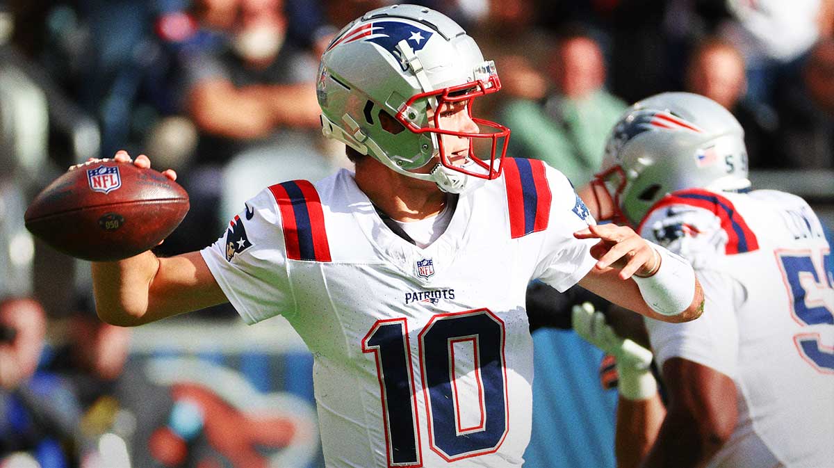 Patriots QB Drake Maye honors Cam Newton with Superman celebration vs. Panthers
