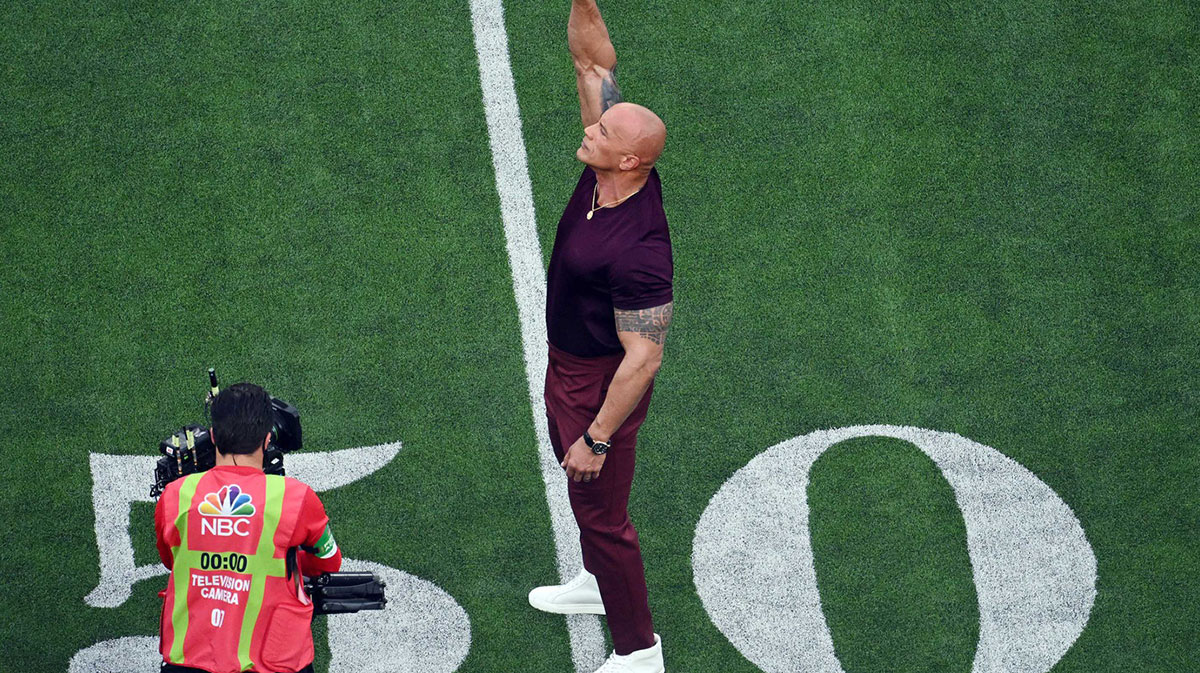 Dwayne The Rock Johnson, whose daughter Ava is the WWE NXT general manager.