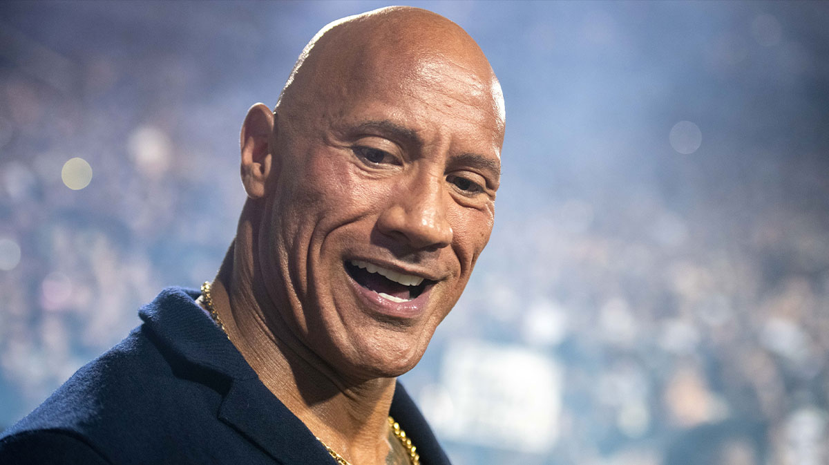 Dwayne \"The Rock\" Johnson was one of many celebrities donning the CU sideline for the Rocky Mountain Showdown on Sept. 16, 2023 at Folsom Field in Boulder, Colo.
