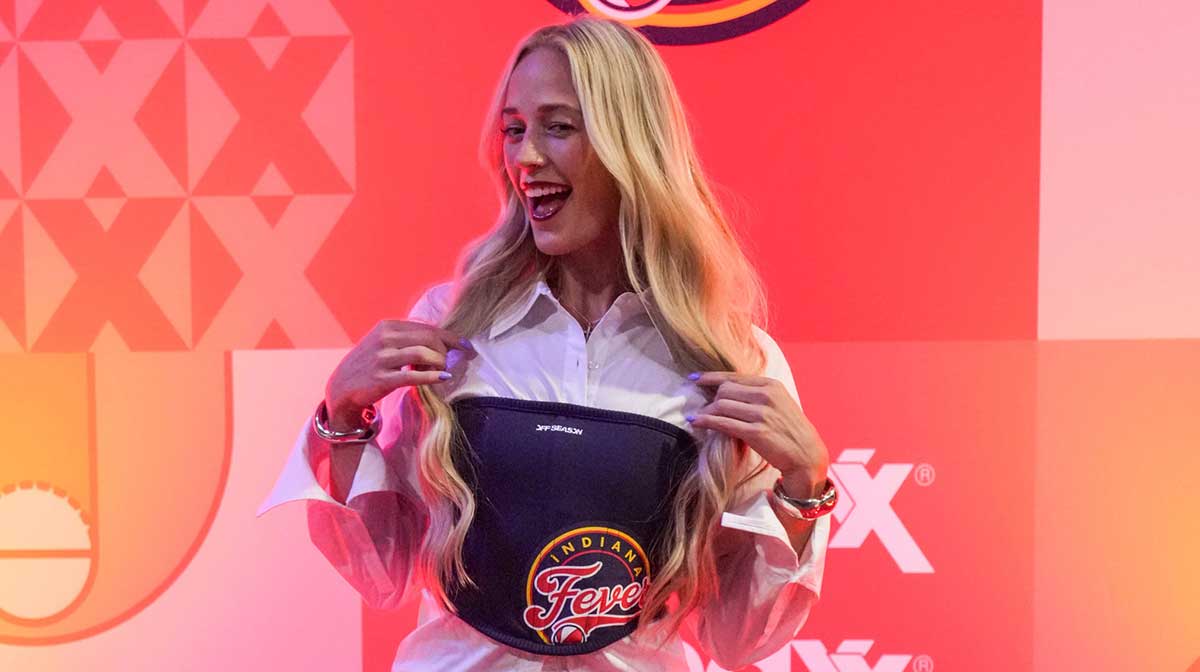 Sophie Cunningham jokes about her “new team” while the Fever keep tabs on her injury updates during the WNBA Playoffs.
