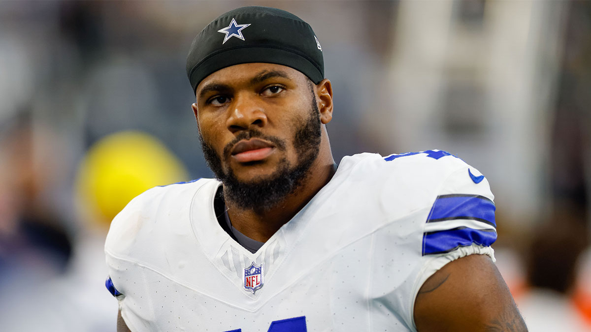 Cowboys linebacker Micah Parsons (11) looks on prior to the game against the Baltimore Ravens at AT&T Stadium.