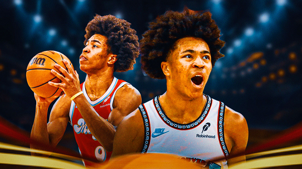 Jaylen Wells in the Grizzlies jersey with a basketball in his hands. Grizzlies player who will shock world with breakout 2025-26 season