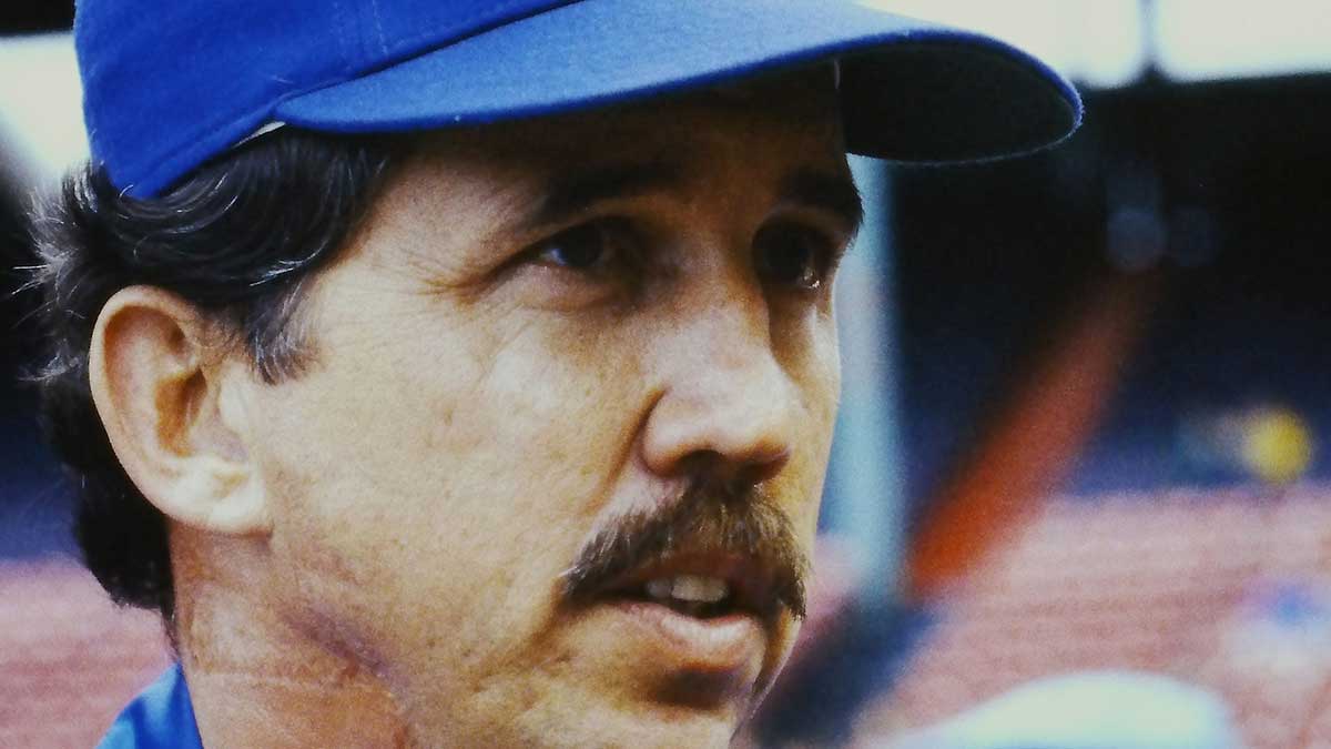 The New York Mets manager Davey Johnson is interviewed prior to a charity game against the Boston Red Sox to benefit the Jimmy Fund at Fenway Park in Boston Sept. 4, 1986. The Mets won the game 7-3. The two teams would meet later the following month in the World Series which the Mets won in a dramatic 7-game series. © Frank Becerra Jr./The Journal News / USA TODAY NETWORK via Imagn Images