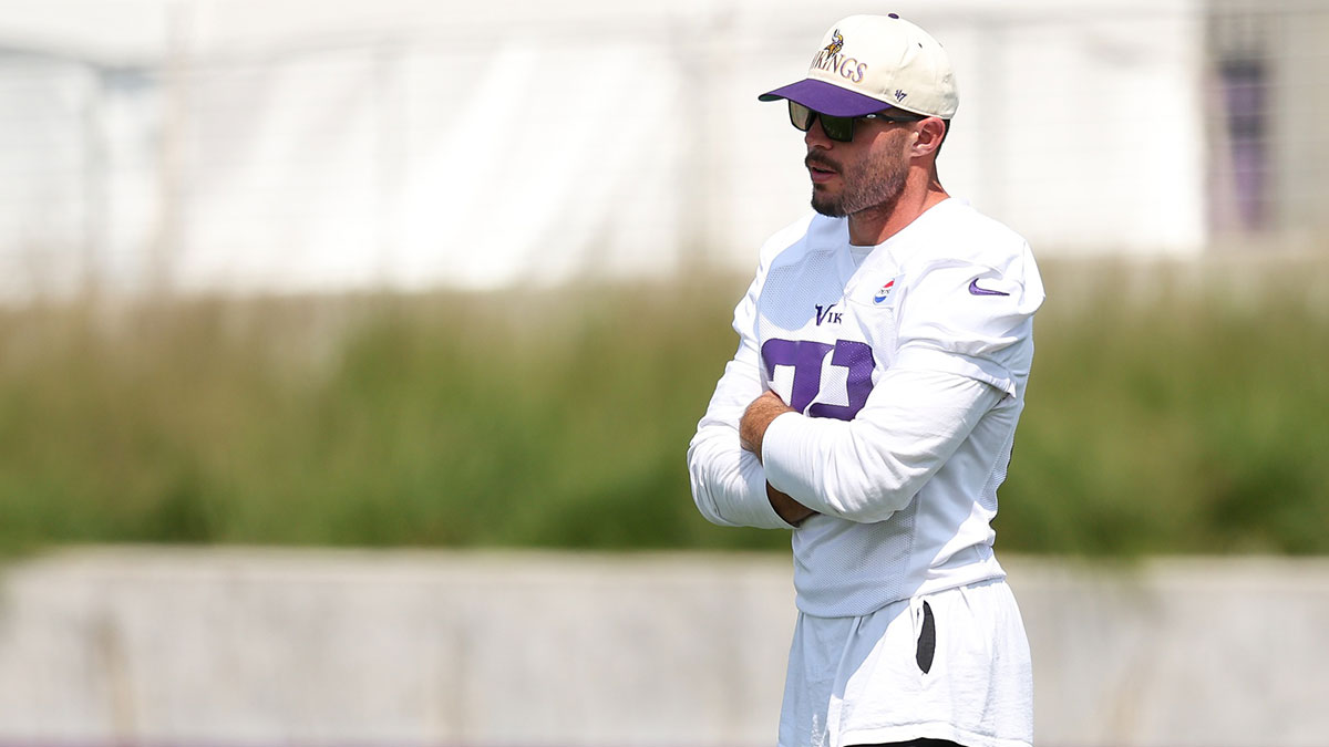 Minnesota Vikings safety Harrison Smith (22) looks on during the teams training camp