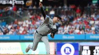 Miami Marlins pitcher Janson Junk (26) throws a pitch against the Philadelphia Phillies during the first inning at Citizens Bank Park.