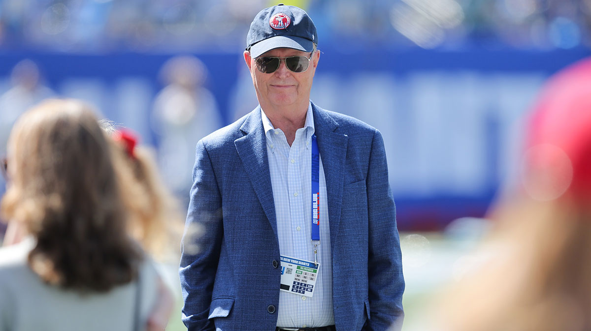 New York Giants co-owner John Mara looks on before the game against the Los Angeles Chargers at MetLife Stadium.