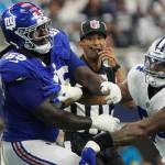 Andrew Thomas’ replacement benched after 4 penalties on Giants’ ludicrous drive