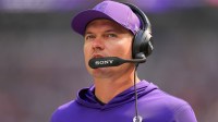 Minnesota Vikings head coach Kevin O'Connell on the sideline during the first half against the Cincinnati Bengals at U.S. Bank Stadium.