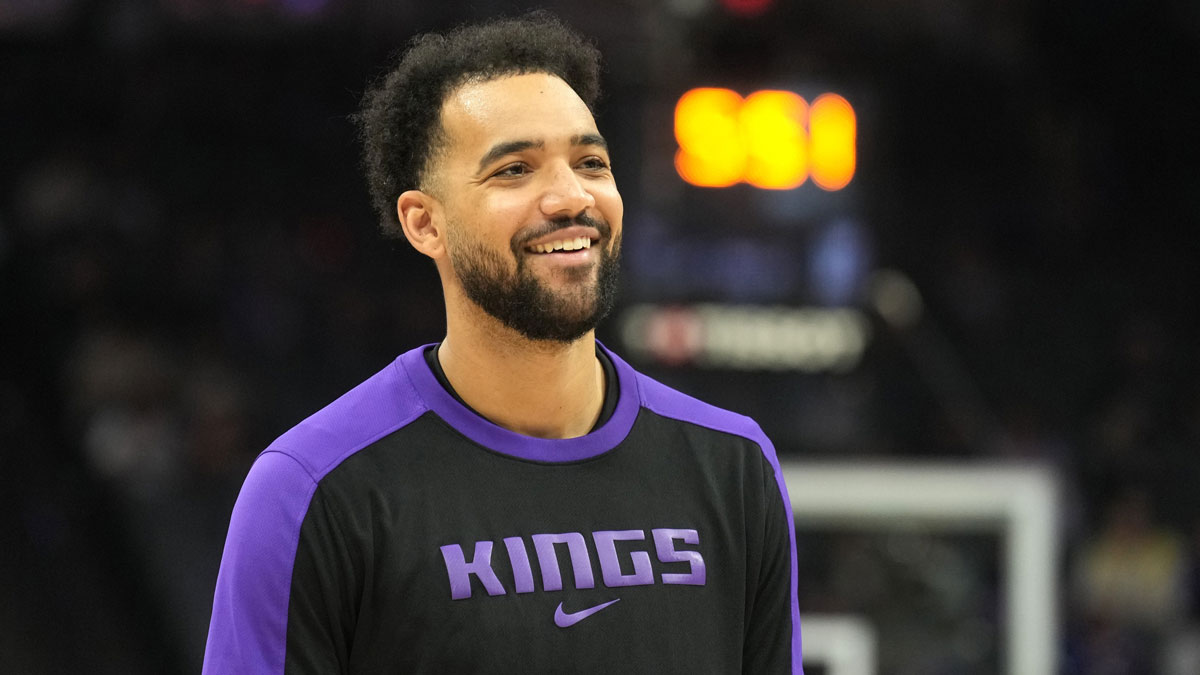 Sacramento Kings forward Trey Lyles (41) before the game against the Los Angeles Clippers at Golden 1 Center.
