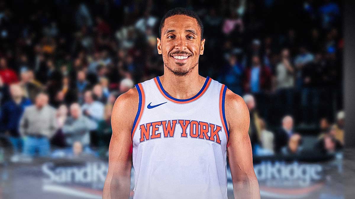 Malcolm Brogdon photshopped in a Knicks jersey.