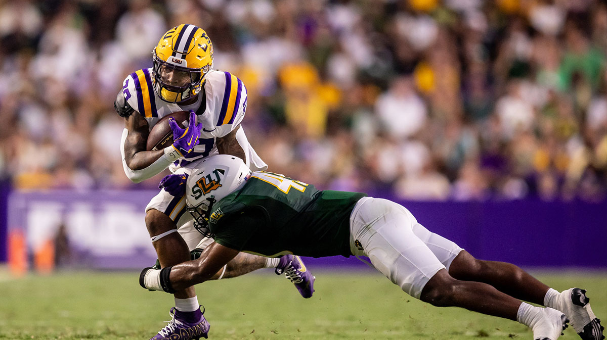 Caden Durham’s LSU injury status vs. Ole Miss is TBD