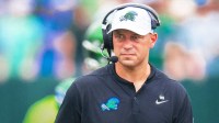 Tulane Green Wave head coach Jon Sumrall looks on against Northwestern Wildcats during the first half at Yulman Stadium.