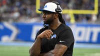 Detroit Lions defensive coordinator Kelvin Sheppard on the sidelines during their preseason game against the Miami Dolphins at Ford Field.